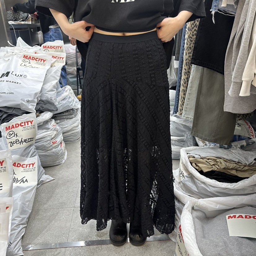 MADCITY/SAGAFURS東大門實拍女裝新款26春夏推薦長裙蕾絲MADCITY/SAGAFURS長裙圖色2