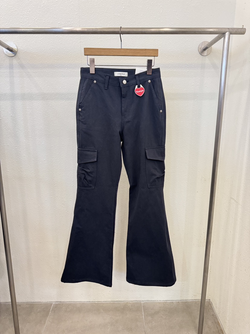 LUMIPLE東大門代購女裝新品人氣推薦職業時尚真品26春夏休閑褲LUMIPLE休閑褲圖色2墨色