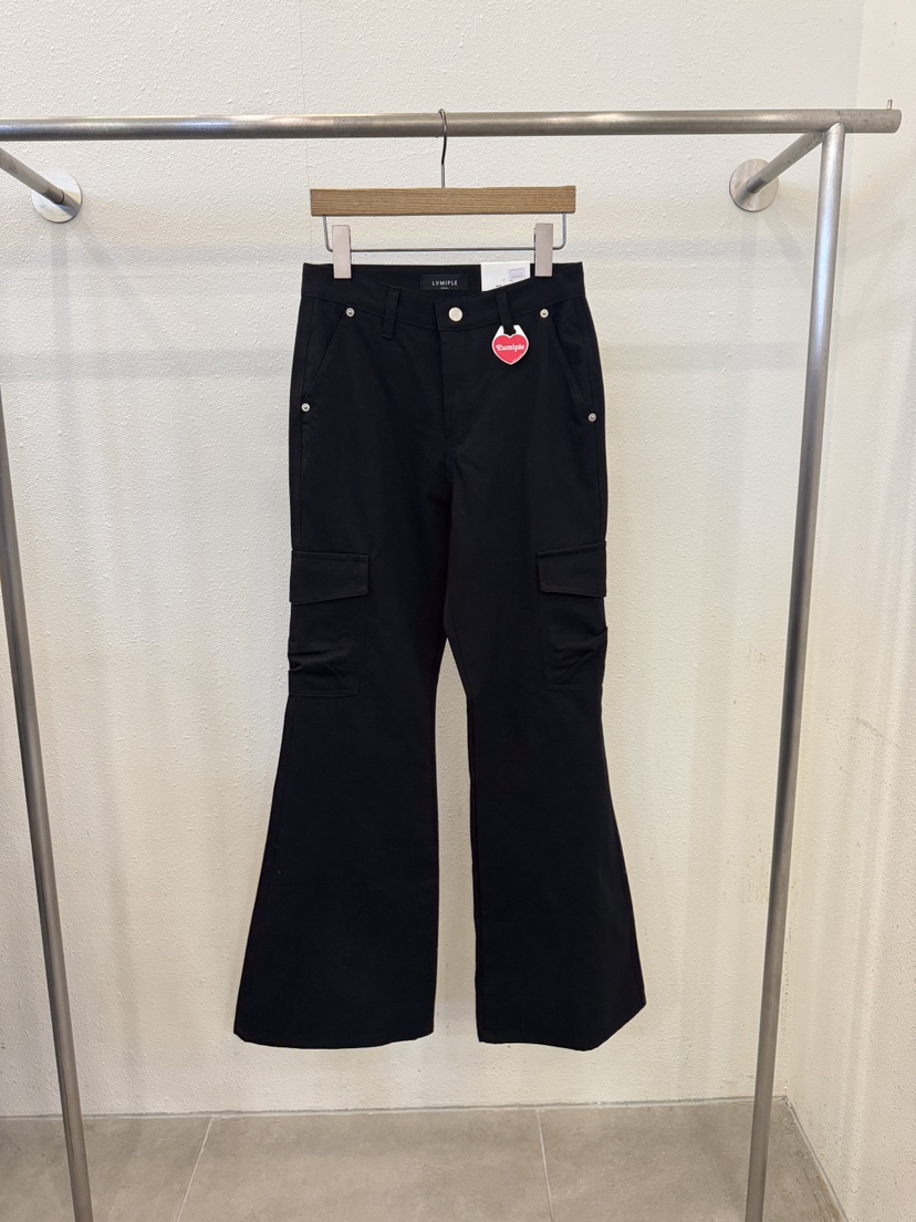 LUMIPLE東大門代購女裝新品人氣推薦職業時尚真品26春夏休閑褲LUMIPLE休閑褲圖色3黑色