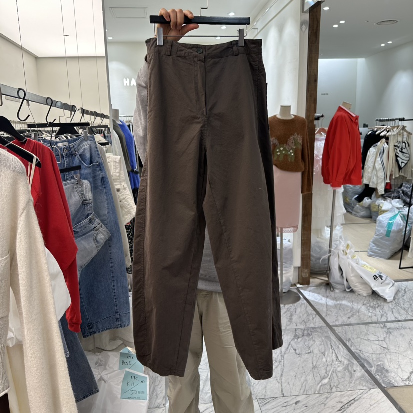 MOANA韓國代購女士新品人氣職業休閑26春夏真品時尚休閑褲MOANA休閑褲圖色2