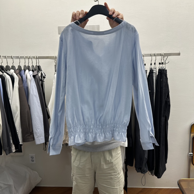 MOANA東大門直郵女裝新品推薦休閑26春夏時尚真品襯衫蕾絲衫MOANA襯衫/蕾絲衫