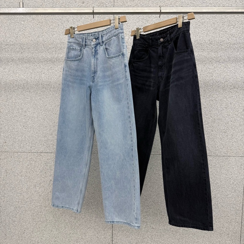 AT THE BAGEL韓國直郵女裝新款推薦休閑熱賣職業牛仔褲AT THE BAGEL牛仔褲