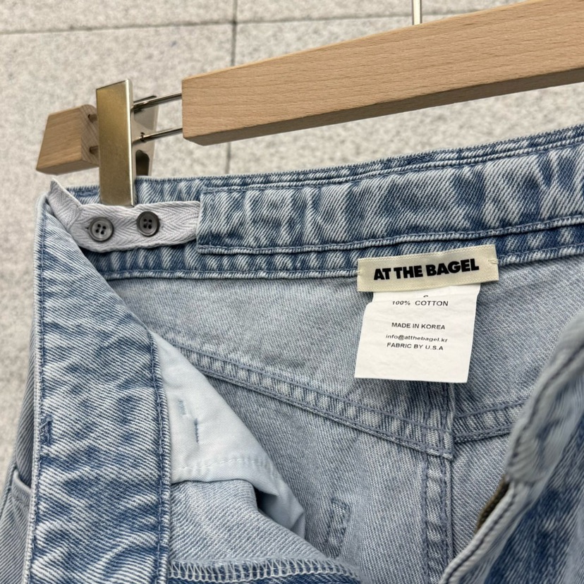 AT THE BAGEL韓國直郵女裝新款推薦休閑熱賣職業牛仔褲AT THE BAGEL牛仔褲