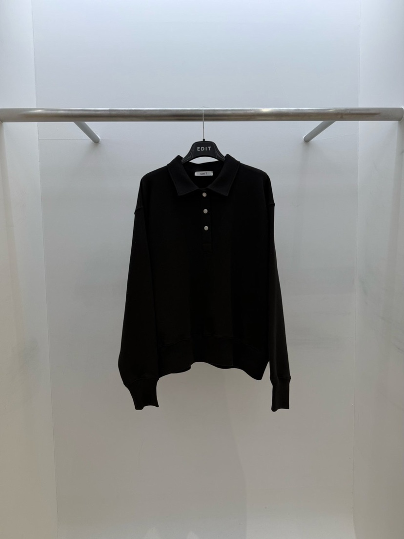 EDIT韓國代購女裝新品人氣休閑推薦26春夏真品時尚職業衛衣EDIT衛衣圖色5黑色