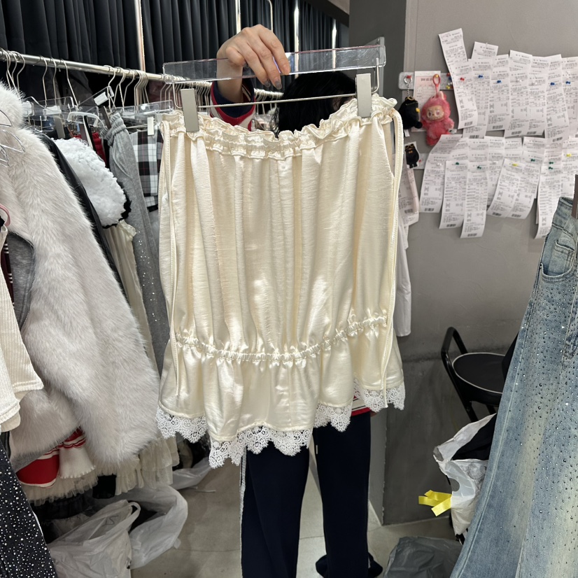 MOMAZU東大門直郵女裝新品熱賣休閑推薦半身裙中短裙蕾絲MOMAZU半身裙/中短裙