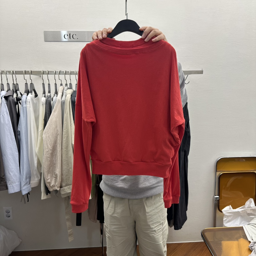 MOANA東大門實拍女士新款真品推薦人氣長袖T恤假兩件裹身裙MOANA長袖T恤