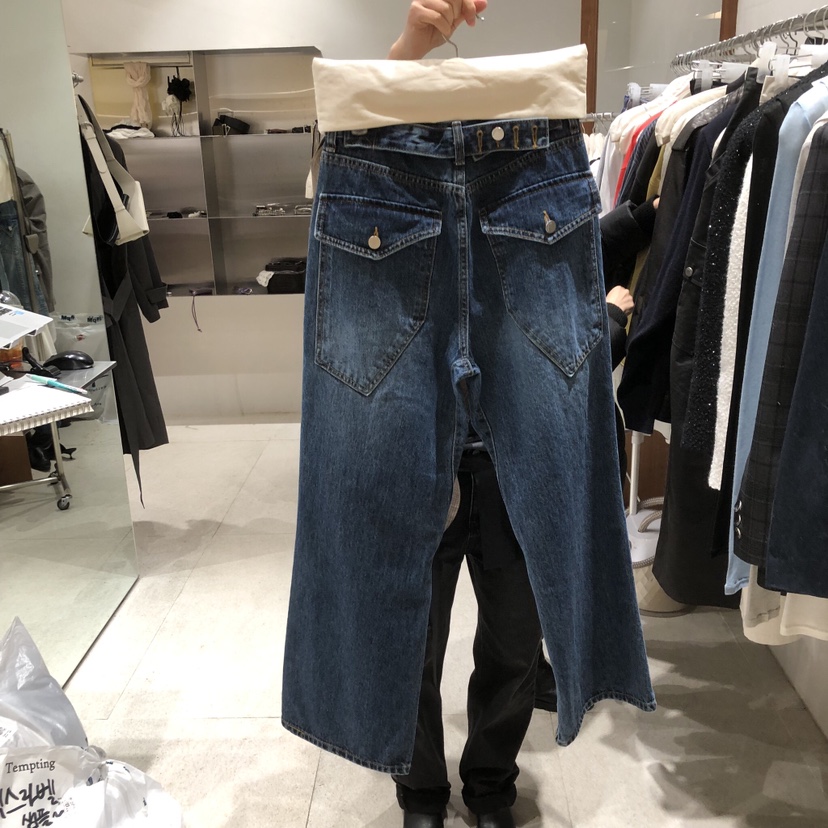 TEMPTING韓國代購女裝新品人氣推薦職業休閑真品時尚牛仔褲TEMPTING牛仔褲