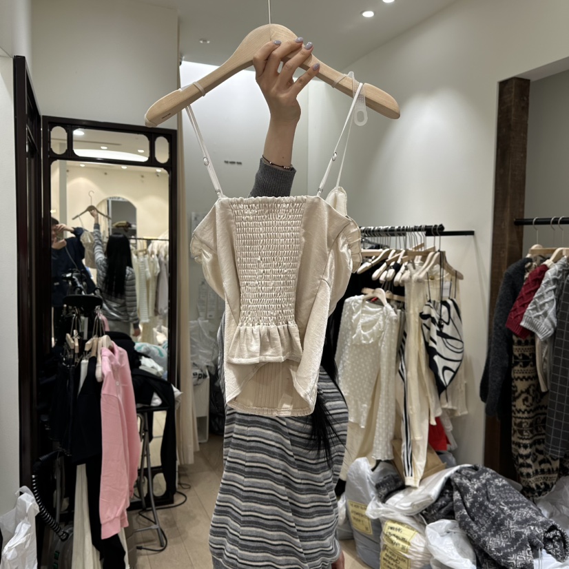 THEMORYPARK東大門代購女士新品26春夏熱賣人氣休閑吊帶背心THE MORY PARK吊帶/背心