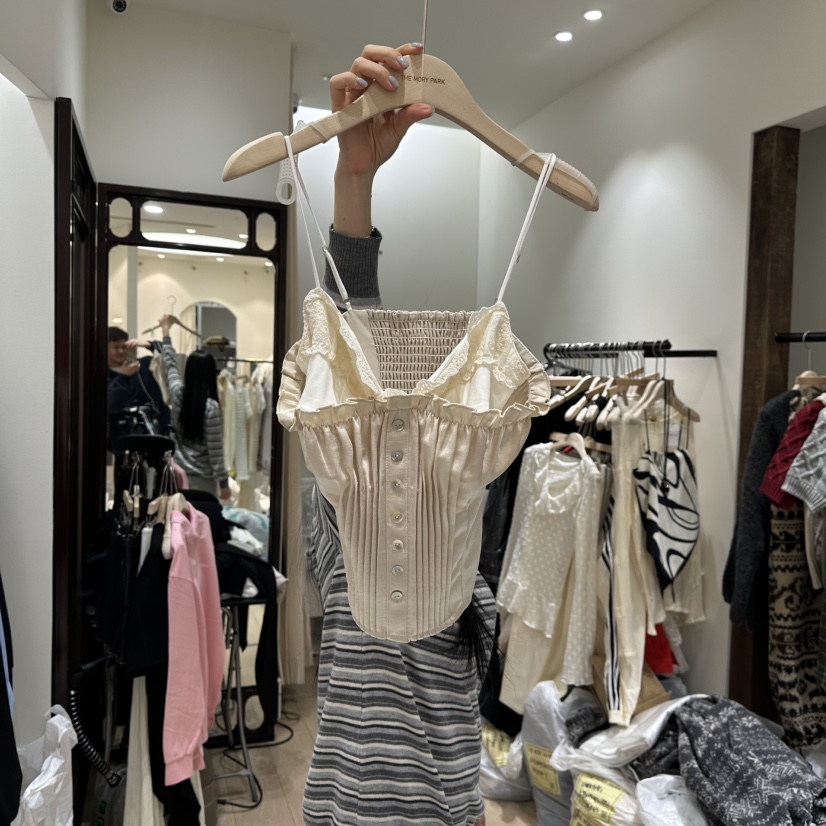 THEMORYPARK東大門代購女士新品26春夏熱賣人氣休閑吊帶背心THE MORY PARK吊帶/背心圖色1