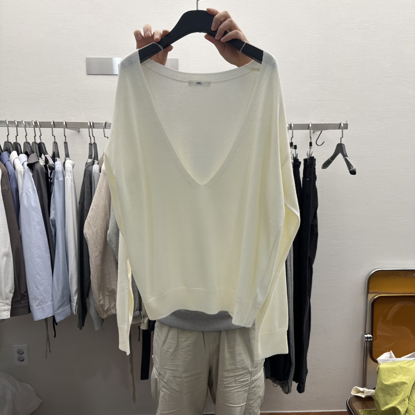 MOANA韓國代購女士新款推薦真品熱賣26春夏職業人氣針織衫MOANA針織衫圖色1