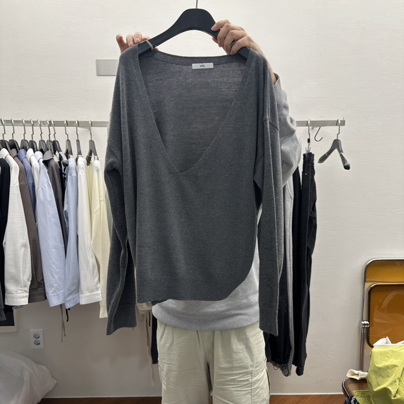 MOANA韓國代購女士新款推薦真品熱賣26春夏職業人氣針織衫MOANA針織衫圖色2