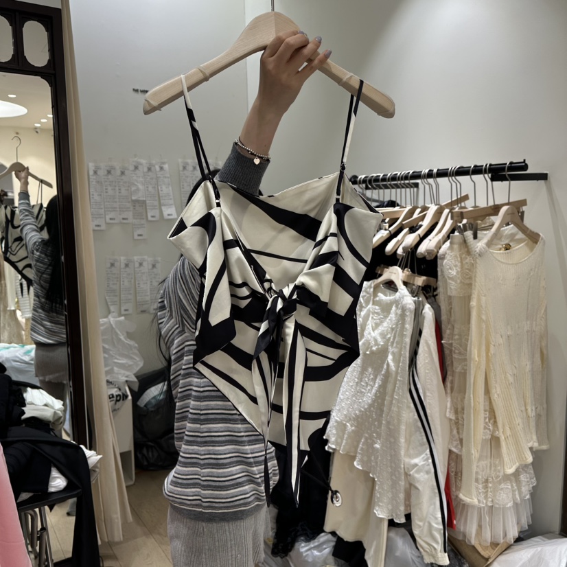 THEMORYPARK東大門直郵女士新品真品人氣26春夏吊帶背心圍巾THE MORY PARK吊帶/背心