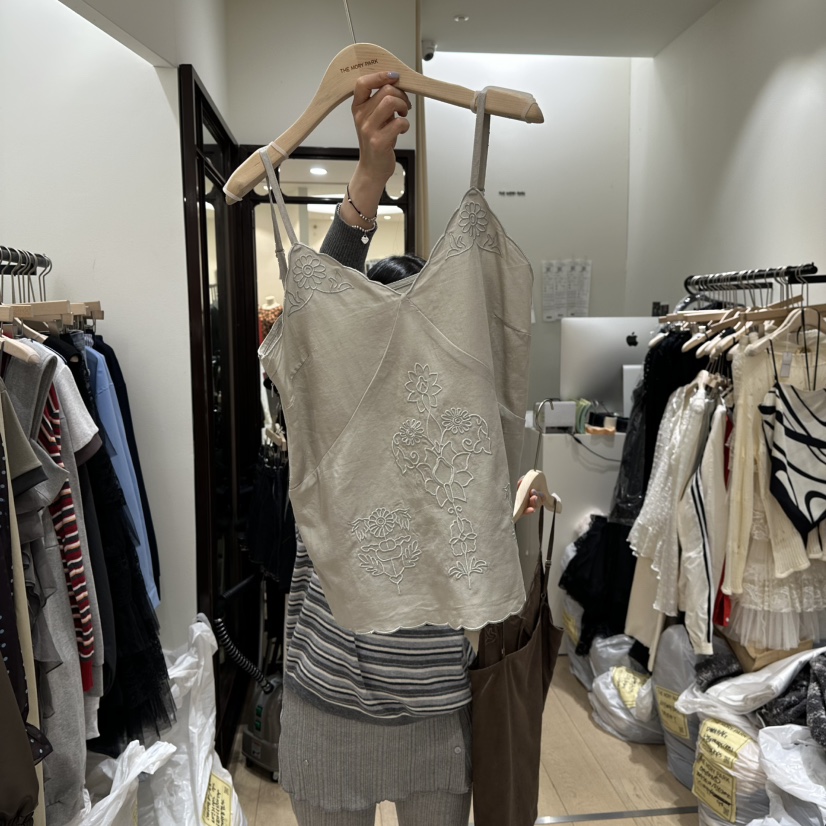 THEMORYPARK東大門直郵女士新款推薦熱賣休閑時尚吊帶背心THE MORY PARK吊帶/背心圖色1