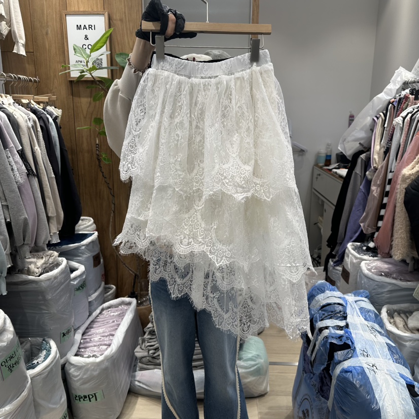 MARI CO韓國代購女士新品推薦時尚職業真品26春夏長裙褶皺MARI CO長裙