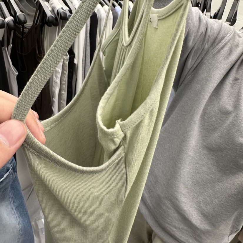 MOANA韓國代購女裝新品職業時尚休閑人氣吊帶背心假兩件雙層MOANA吊帶/背心