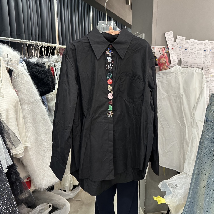 MOMAZU東大門直郵女士新款推薦真品時尚人氣職業襯衫蕾絲衫MOMAZU襯衫/蕾絲衫圖色3