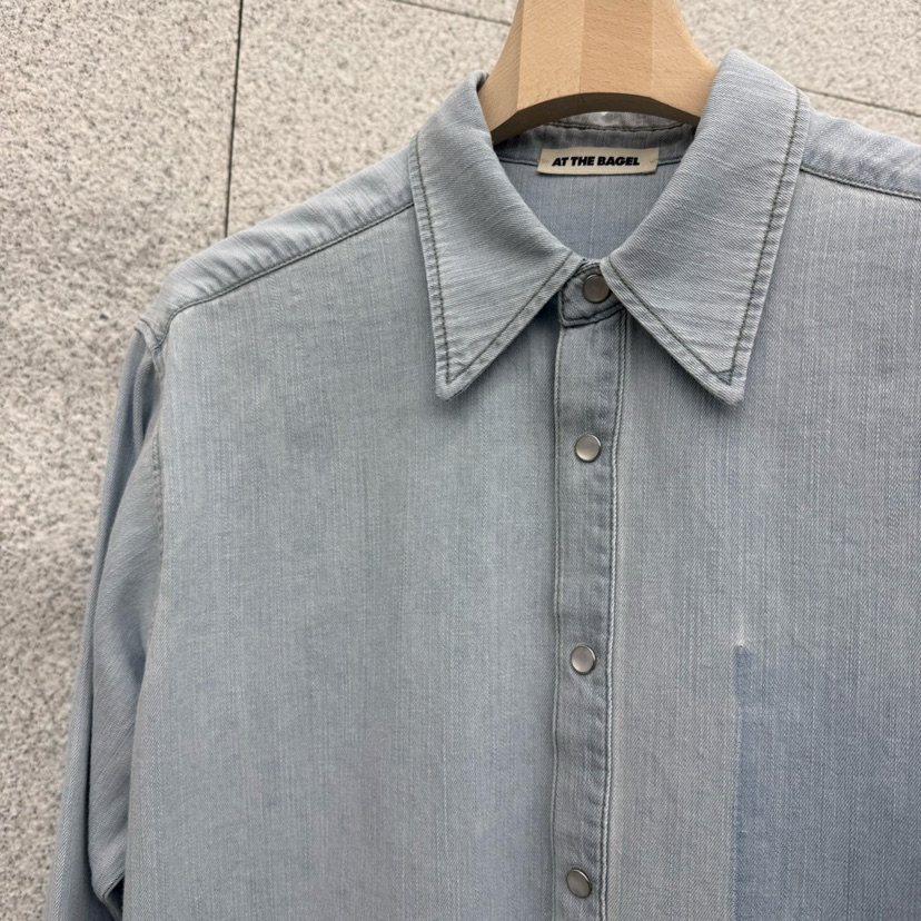 AT THE BAGEL韓國直郵女士新款真品休閑時尚襯衫蕾絲衫AT THE BAGEL襯衫/蕾絲衫