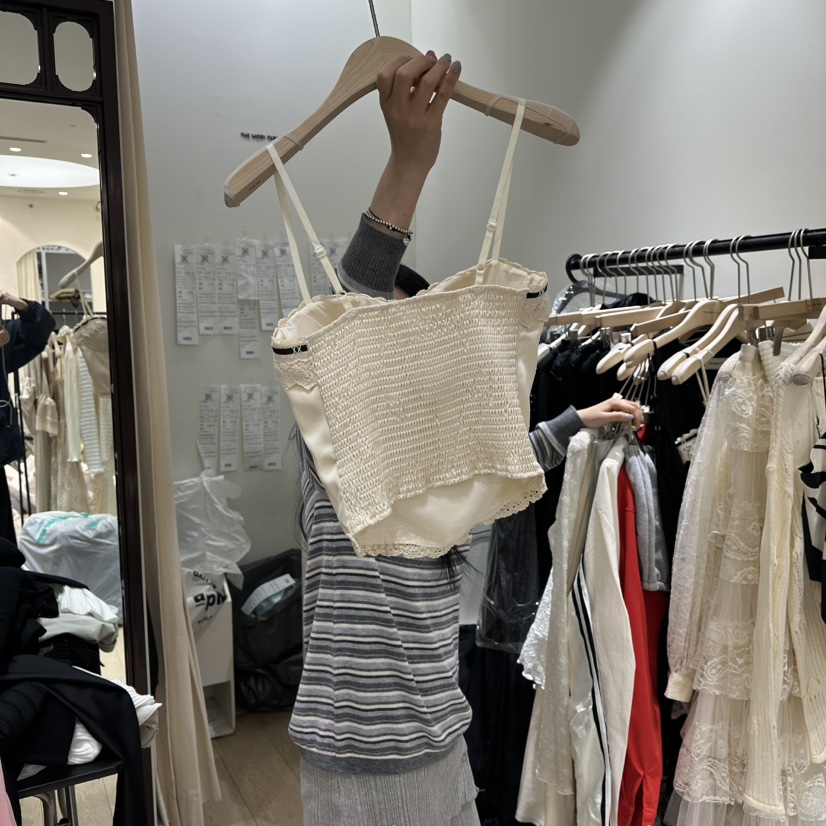 THEMORYPARK韓國代購女士新款26春夏真品職業人氣吊帶背心THE MORY PARK吊帶/背心