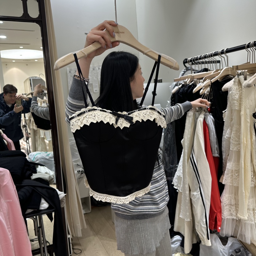 THEMORYPARK韓國代購女士新款26春夏真品職業人氣吊帶背心THE MORY PARK吊帶/背心圖色2