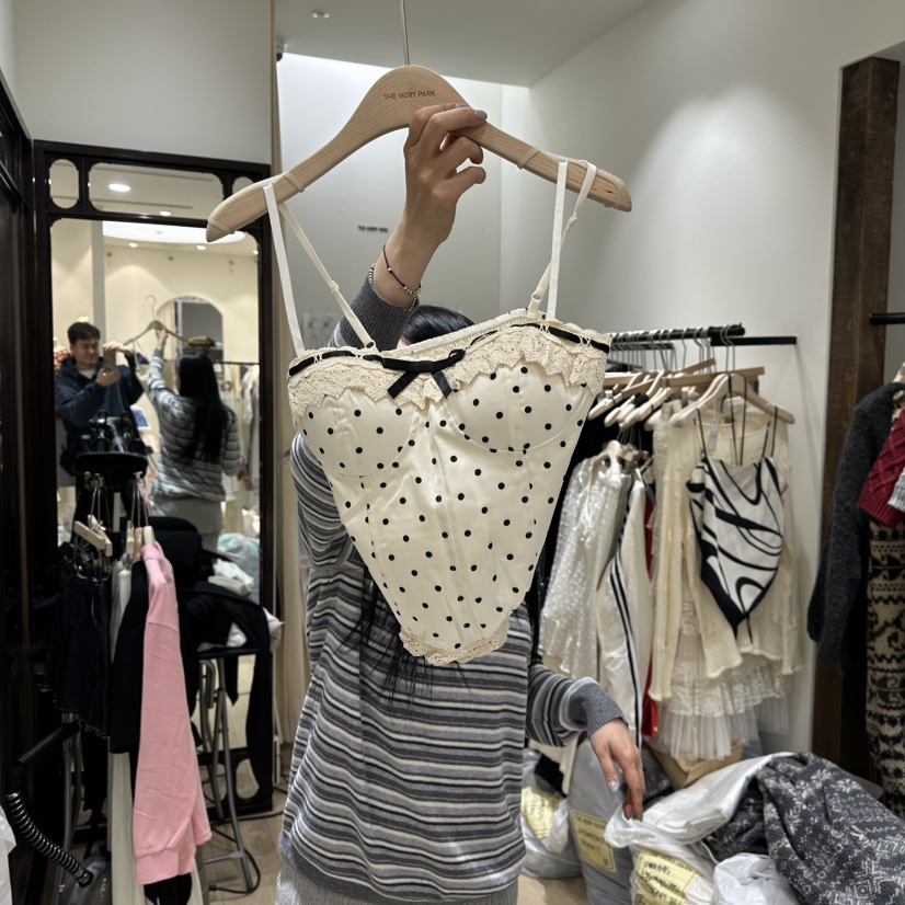 THEMORYPARK韓國代購女士新款26春夏真品職業人氣吊帶背心THE MORY PARK吊帶/背心圖色3