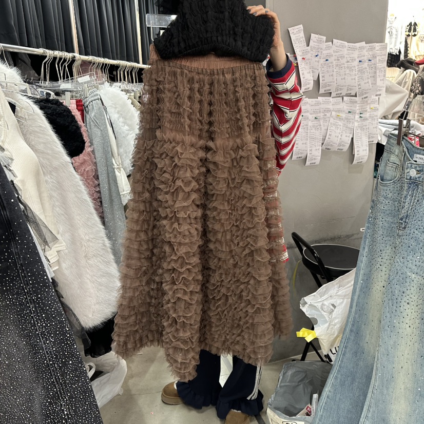 MOMAZU韓國代購女裝新品熱賣職業推薦真品休閑26春夏長裙MOMAZU長裙