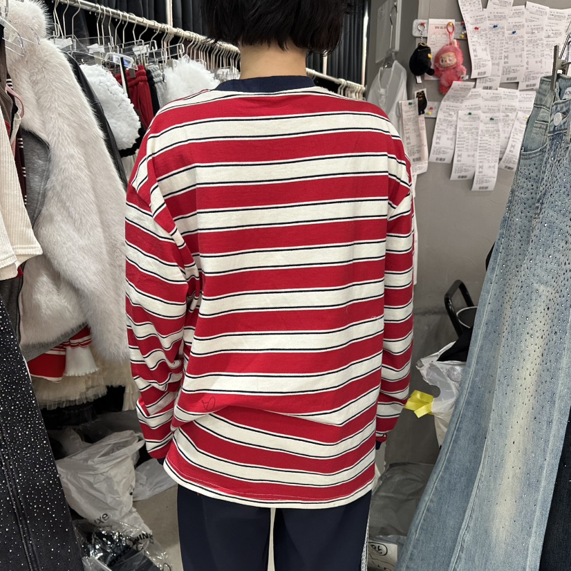 MOMAZU東大門直郵女士新款26春夏人氣推薦休閑真品長袖T恤MOMAZU長袖T恤