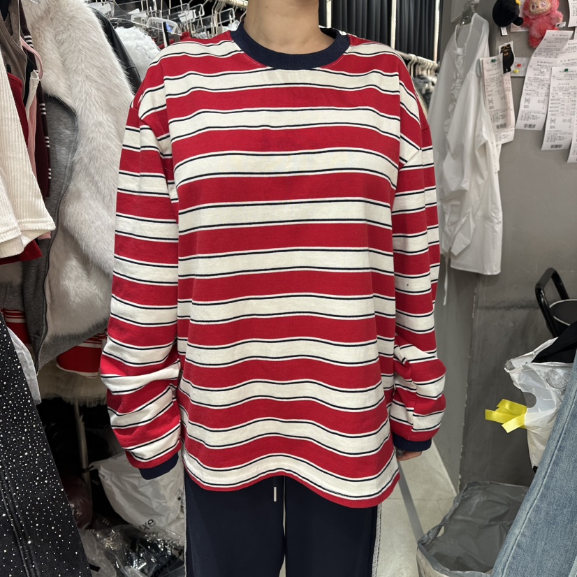 MOMAZU東大門直郵女士新款26春夏人氣推薦休閑真品長袖T恤MOMAZU長袖T恤圖色2