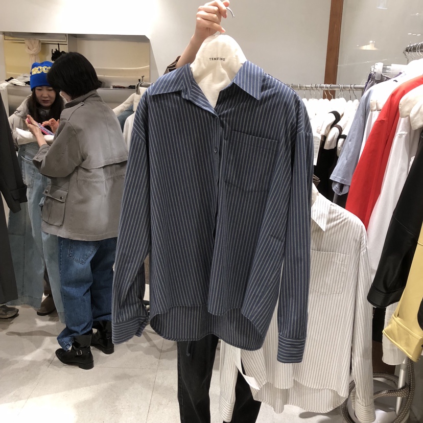 TEMPTING東大門實拍女裝新款真品時尚26春夏襯衫蕾絲衫柔軟TEMPTING襯衫/蕾絲衫圖色2