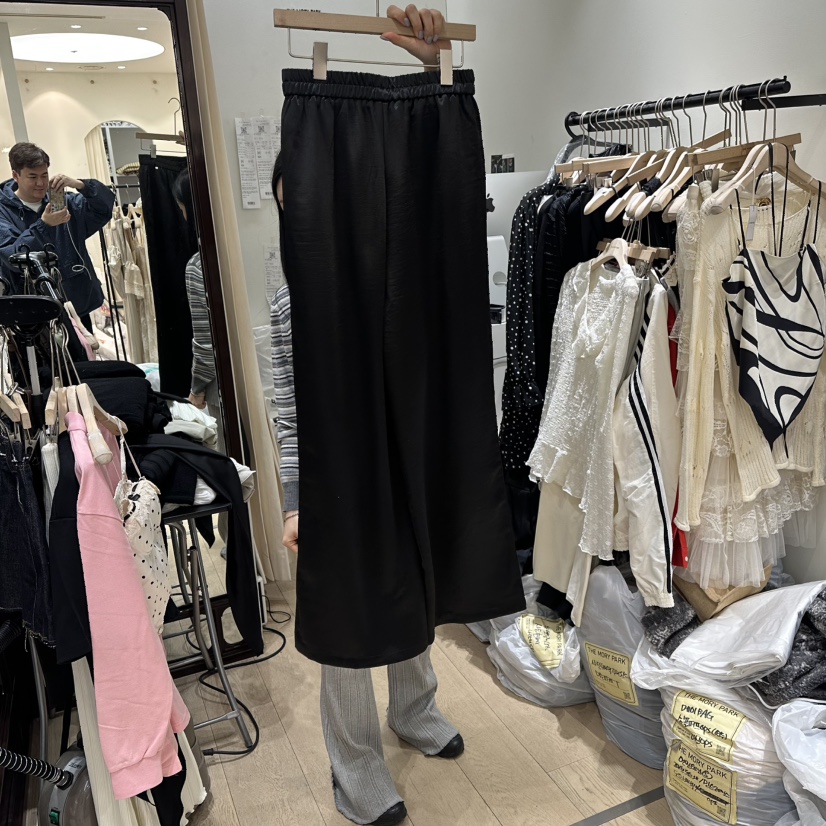 THEMORYPARK韓國代購女裝新品熱賣26春夏推薦人氣休閑褲緞面THE MORY PARK休閑褲