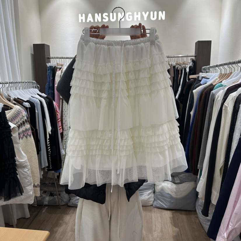 HANSUNGHYUN韓國代購女士新款26春夏休閑時尚推薦長裙雪紡HANSUNGHYUN長裙圖色1