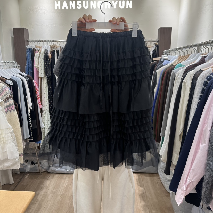 HANSUNGHYUN韓國代購女士新款26春夏休閑時尚推薦長裙雪紡HANSUNGHYUN長裙圖色2