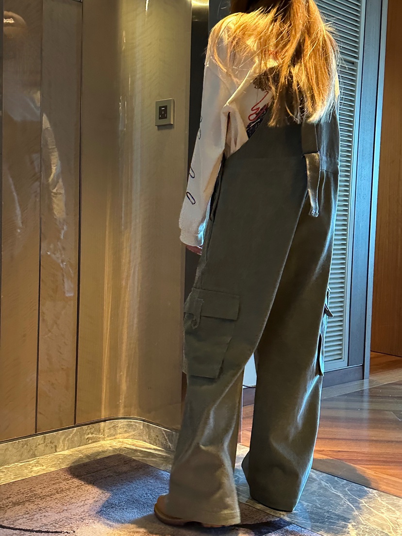 ZEROZERO東大門代購女裝新品時尚休閑人氣背帶褲工裝復古ZEROZERO背帶褲