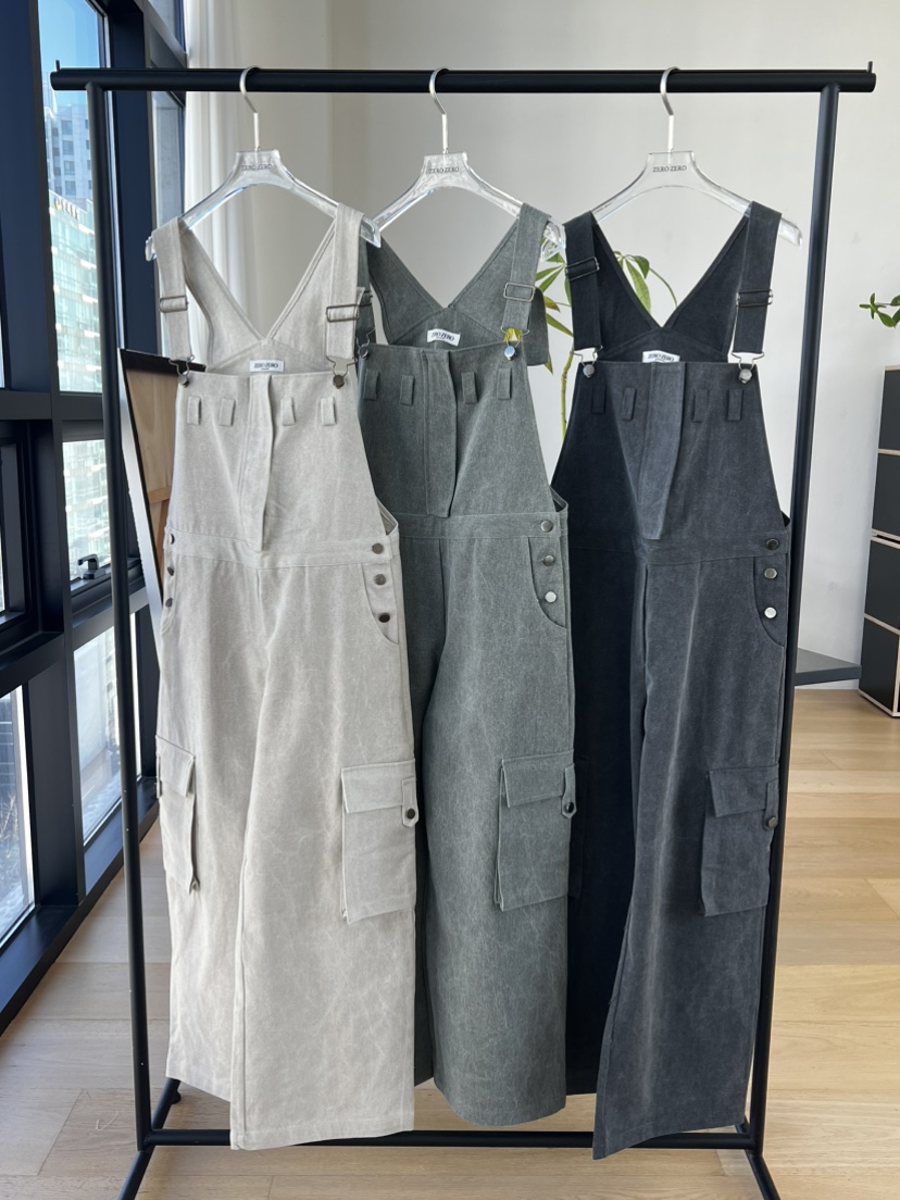 ZEROZERO東大門代購女裝新品時尚休閑人氣背帶褲工裝復古ZEROZERO背帶褲