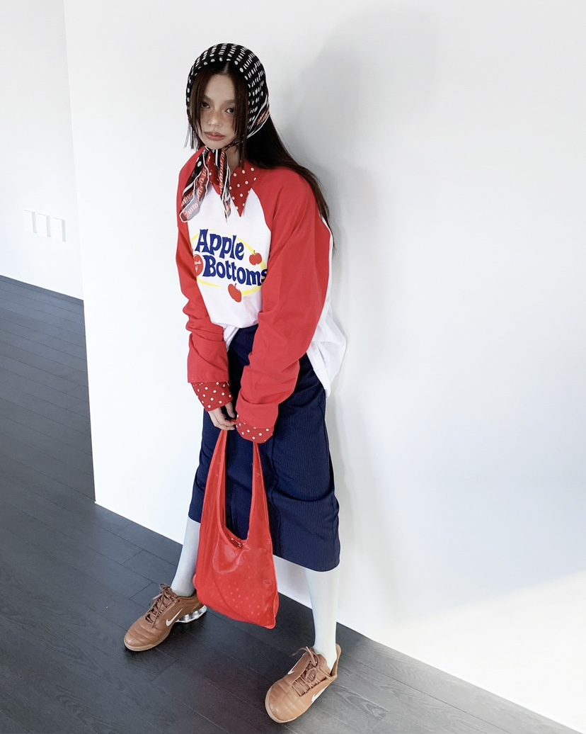 LIVE AID-P韓國代購女裝新款人氣26春夏時尚休閑長袖T恤LIVE AID-P長袖T恤