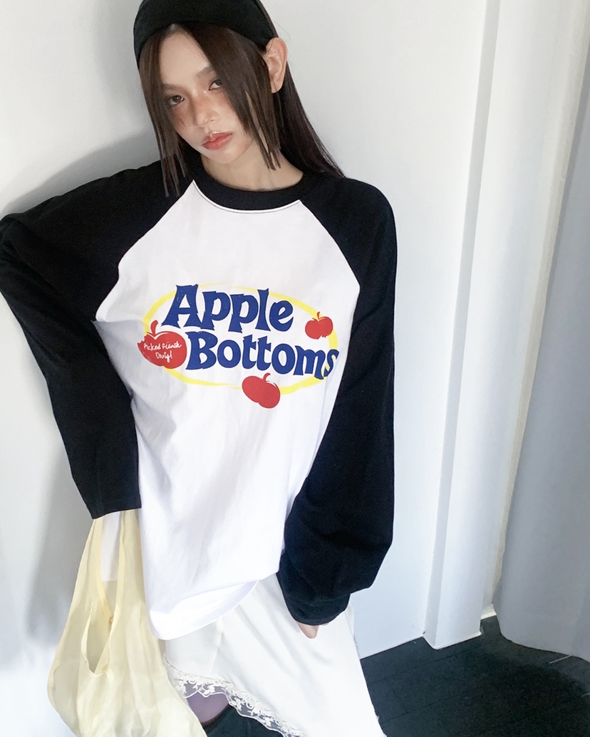 LIVE AID-P韓國代購女裝新款人氣26春夏時尚休閑長袖T恤LIVE AID-P長袖T恤