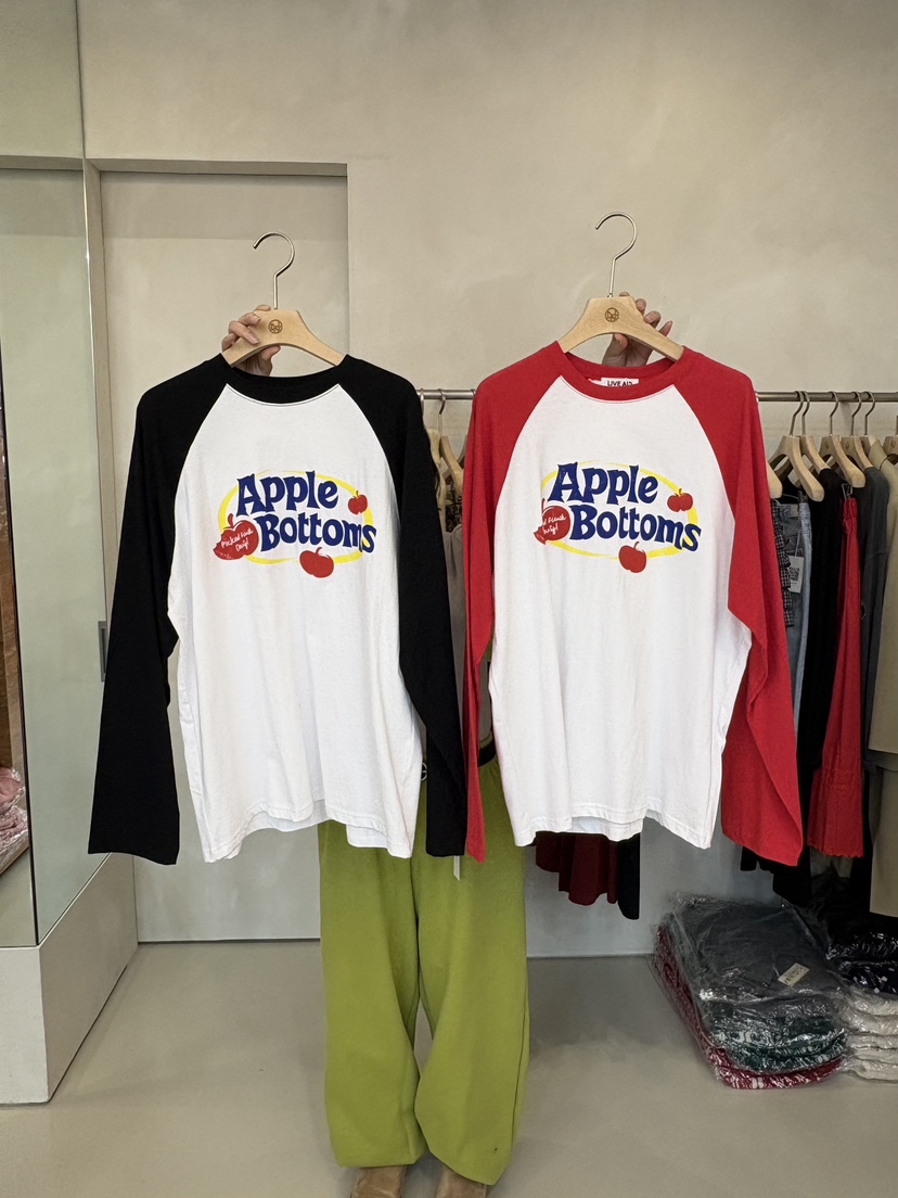 LIVE AID-P韓國代購女裝新款人氣26春夏時尚休閑長袖T恤LIVE AID-P長袖T恤