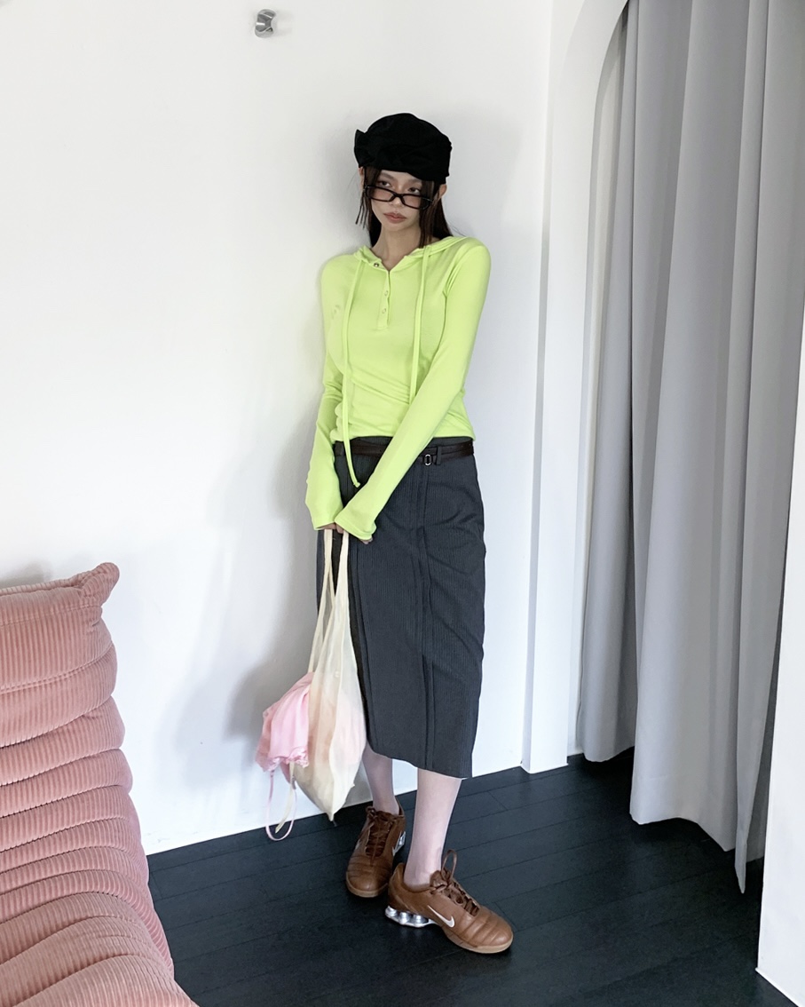 LIVE AID-P東大門代購女士新款時尚推薦26春夏長袖T恤連帽衫LIVE AID-P長袖T恤