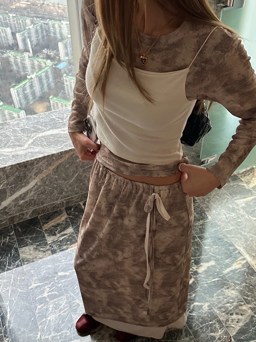 ZEROZERO韓國代購女士新品人氣26春夏熱賣推薦休閑長裙長款ZEROZERO長裙