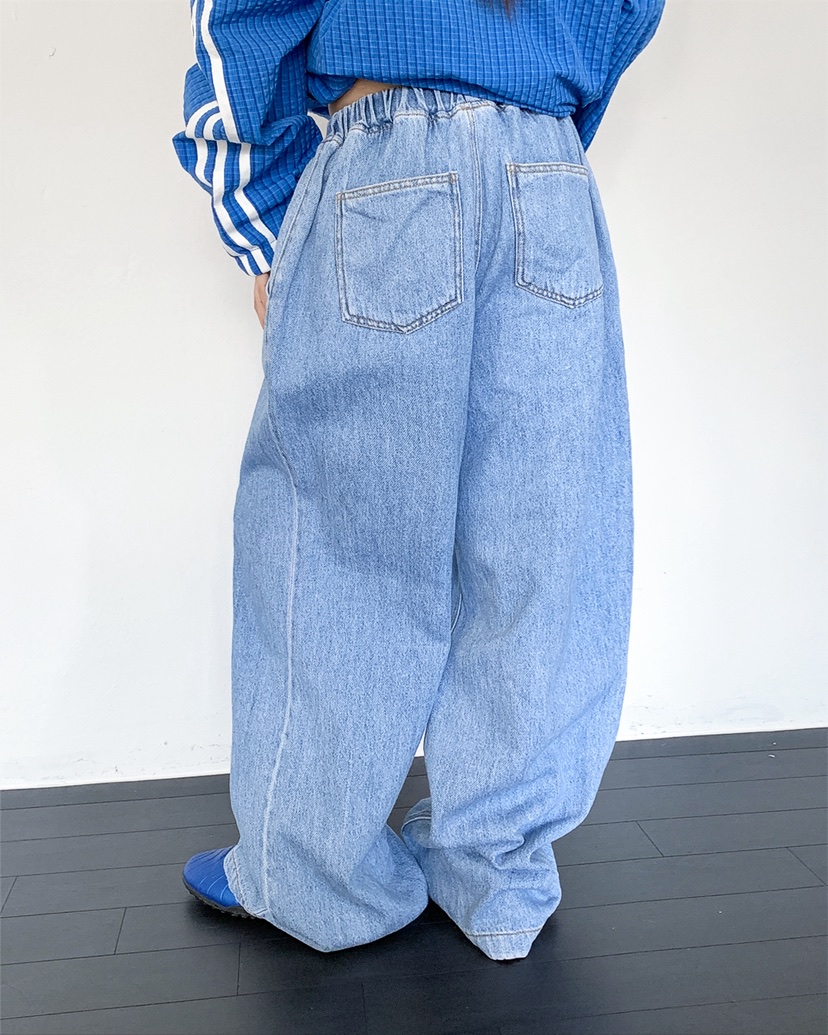 LIVE AID-P東大門直郵女裝新款推薦熱賣牛仔褲寬松牛仔LIVE AID-P牛仔褲