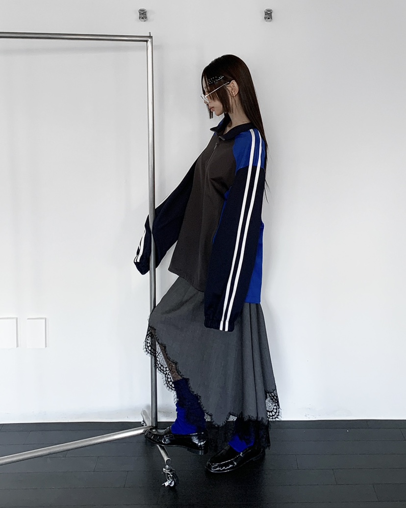 LIVE AID-P東大門實拍女裝新品職業推薦時尚人氣衛衣拉鏈LIVE AID-P衛衣