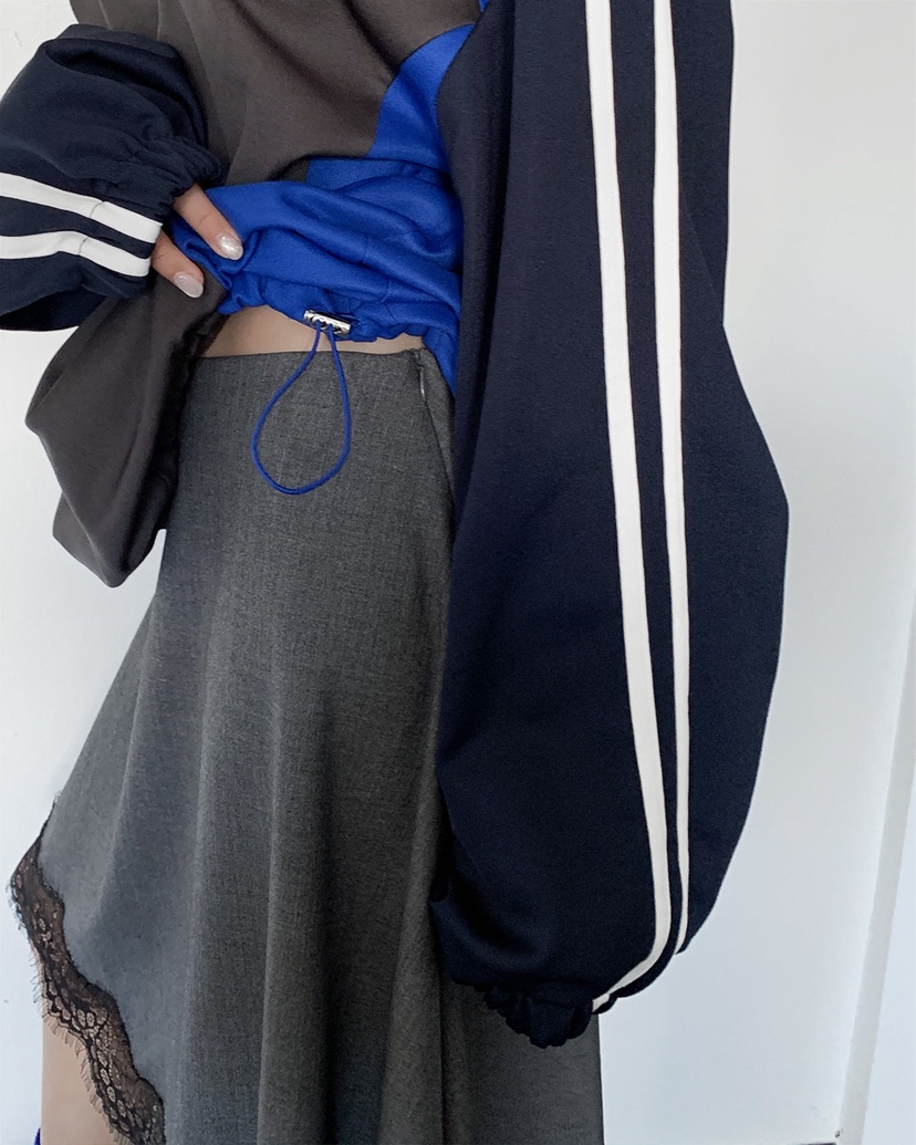 LIVE AID-P東大門實拍女裝新品職業推薦時尚人氣衛衣拉鏈LIVE AID-P衛衣