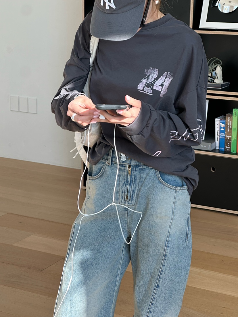 ZEROZERO東大門實拍女士新品人氣26春夏熱賣休閑真品長袖T恤ZEROZERO長袖T恤