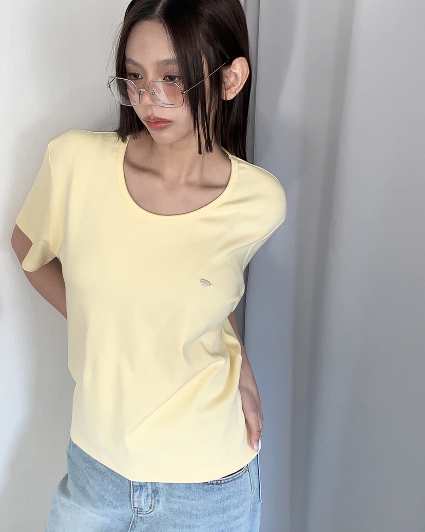 LIVE AID-P韓國直郵女裝新品時尚職業熱賣休閑真品26春夏T恤LIVE AID-PT恤