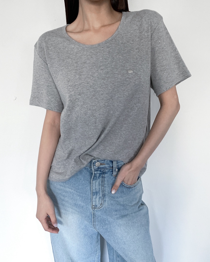 LIVE AID-P韓國直郵女裝新品時尚職業熱賣休閑真品26春夏T恤LIVE AID-PT恤