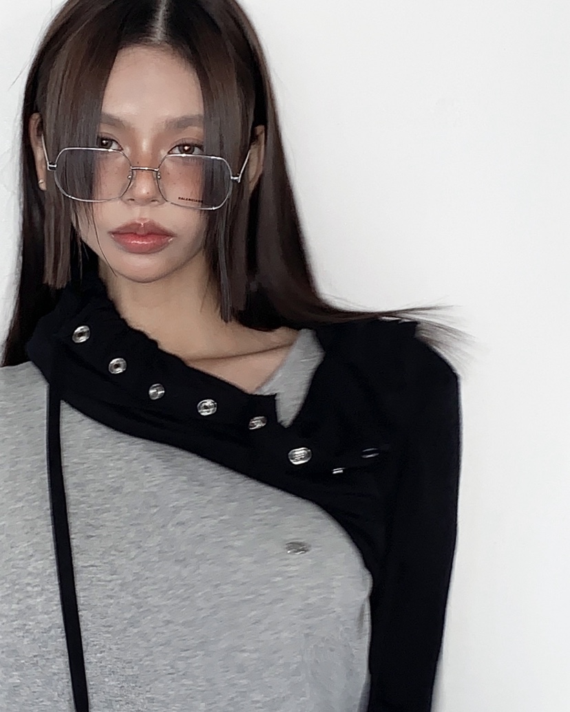 LIVE AID-P韓國直郵女裝新品時尚職業熱賣休閑真品26春夏T恤LIVE AID-PT恤