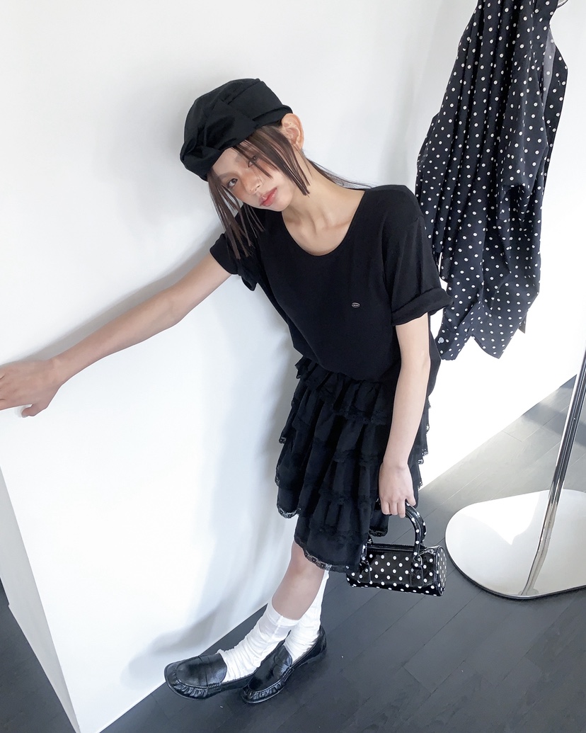 LIVE AID-P韓國直郵女裝新品時尚職業熱賣休閑真品26春夏T恤LIVE AID-PT恤