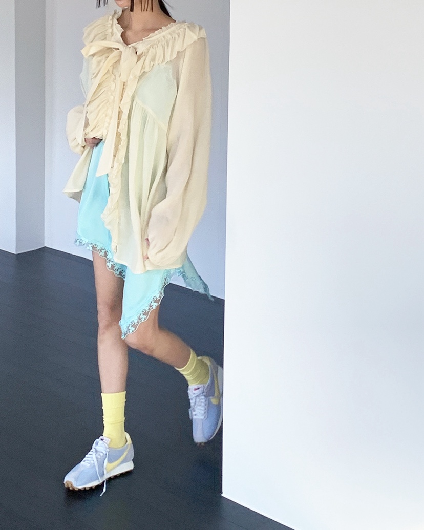 LIVE AID-P東大門直郵女裝新款休閑時尚26春夏襯衫蕾絲衫LIVE AID-P襯衫/蕾絲衫