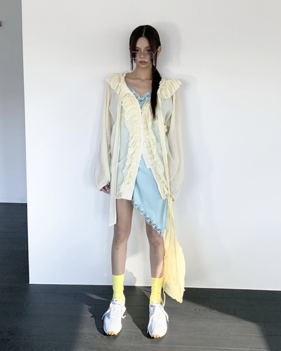 LIVE AID-P東大門直郵女裝新款休閑時尚26春夏襯衫蕾絲衫LIVE AID-P襯衫/蕾絲衫