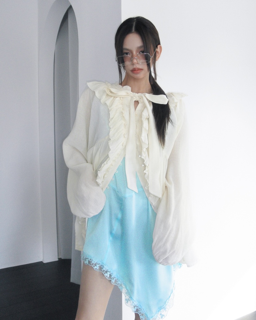 LIVE AID-P東大門直郵女裝新款休閑時尚26春夏襯衫蕾絲衫LIVE AID-P襯衫/蕾絲衫