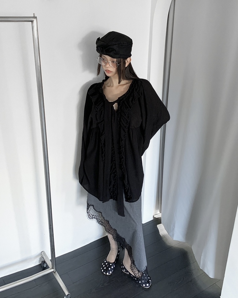 LIVE AID-P東大門直郵女裝新款休閑時尚26春夏襯衫蕾絲衫LIVE AID-P襯衫/蕾絲衫